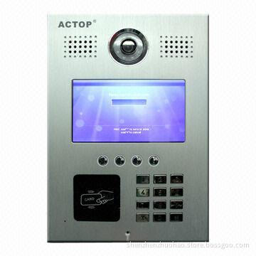 Full digital TCP/IP video door phone system for multiple apartment, supports flat to flat intercom